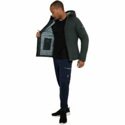 Wasserdichte Jacke Mit Kapuze Macron Athleisure FCC Eureka -MACRON Verkaufsgeschäft macron 38030188 vert fonce gris 4