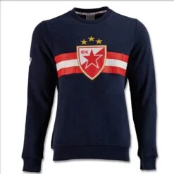 MACRON Sweatshirt Mit Rundhalsausschnitt Aus Baumwolle Étoile Rouge De Belgrade 2022/23